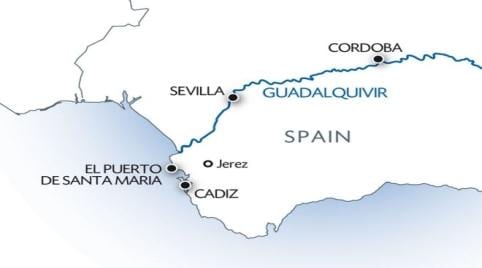 guadalquivir ನಕ್ಷೆ